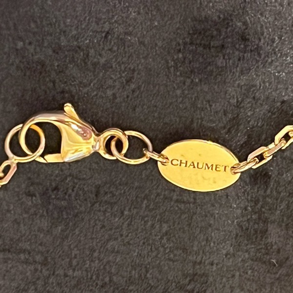 Chaumet交叉金幣吊墜 18K金-16