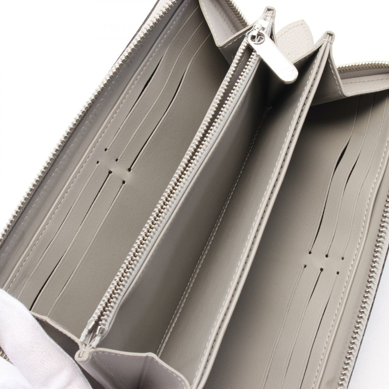 路易威登 Zippy around 長版皮夾 M81642 Mahina 皮革銀色二手-2