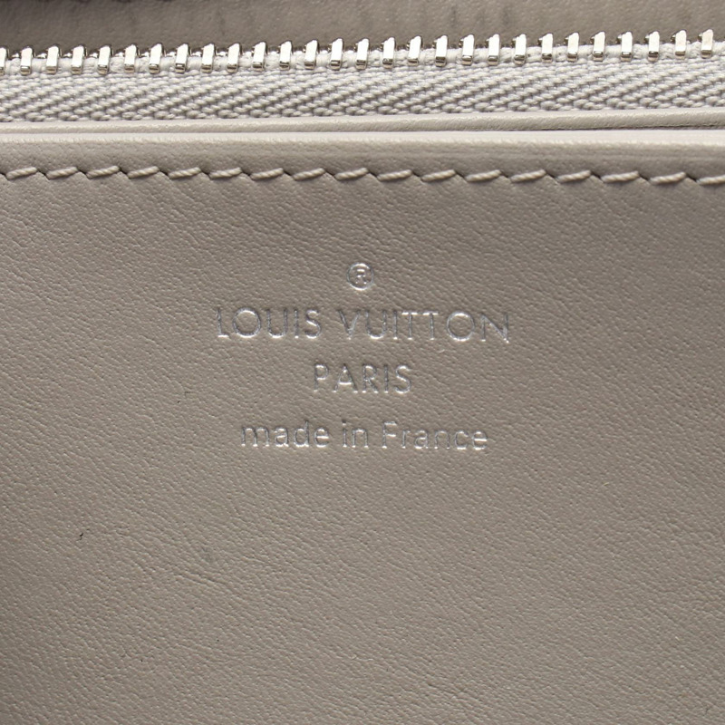 路易威登 Zippy around 長版皮夾 M81642 Mahina 皮革銀色二手-3