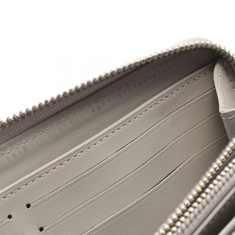 路易威登 Zippy around 長版皮夾 M81642 Mahina 皮革銀色二手-4