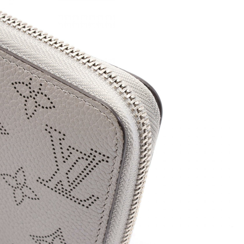 路易威登 Zippy around 長版皮夾 M81642 Mahina 皮革銀色二手-5