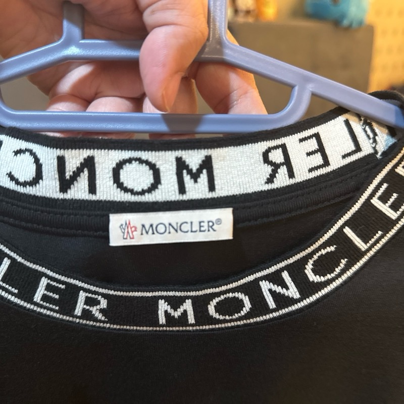 moncler 黑色領口標誌短袖 XXL-3