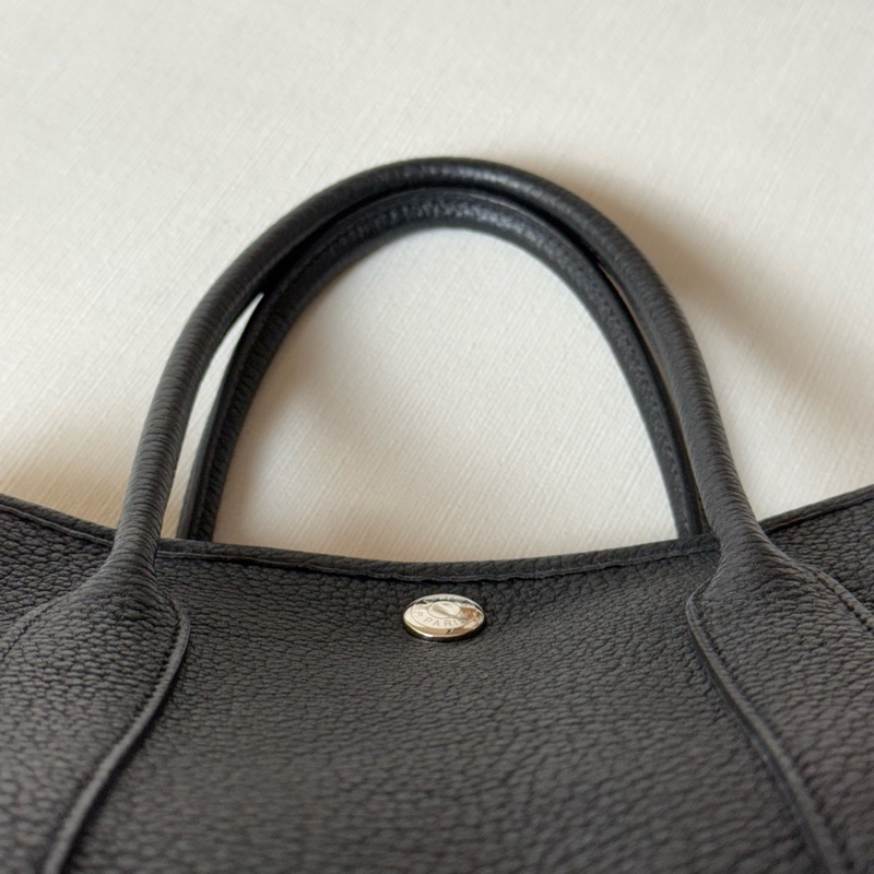 通勤就揹它Hermes garden party30黑色花園包-9