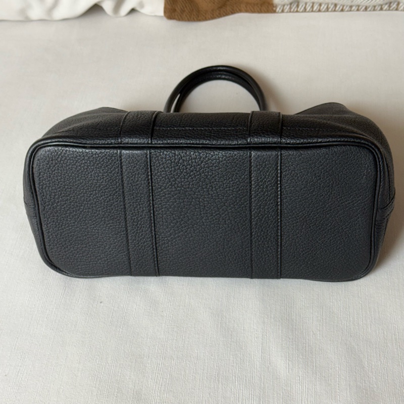 通勤就揹它Hermes garden party30黑色花園包-12