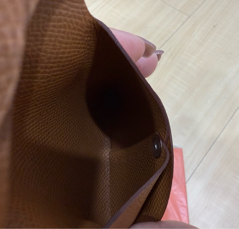 (二手)2025年1月購入 W刻 愛馬仕Bastia零錢包 金棕色 EPSOM-5