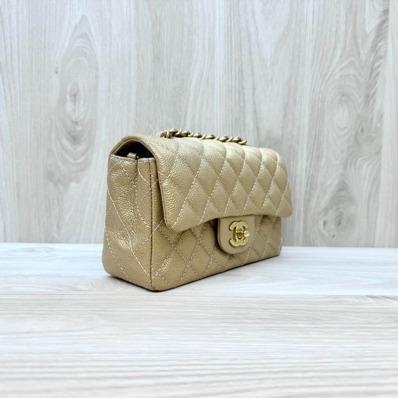 CHANEL金色牛皮金釦COCO20/A69900-3