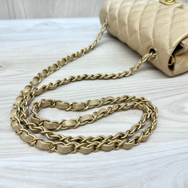 CHANEL金色牛皮金釦COCO20/A69900-15