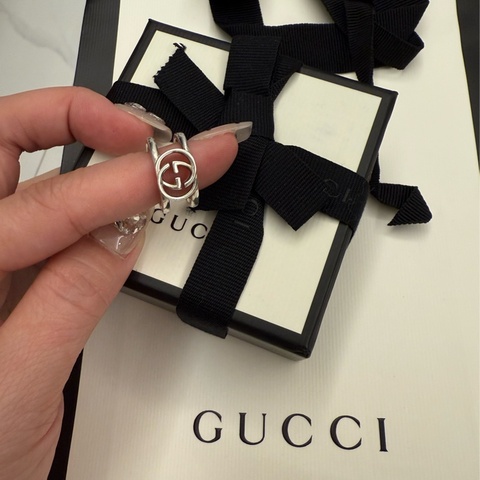 Gucci純銀戒指