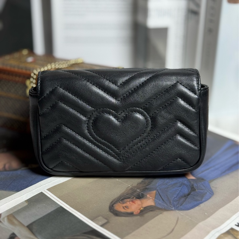(可可愛愛😍)Gucci marmont mini 金鏈斜背包-2