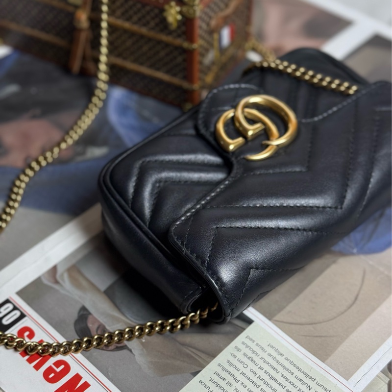 (可可愛愛😍)Gucci marmont mini 金鏈斜背包-4