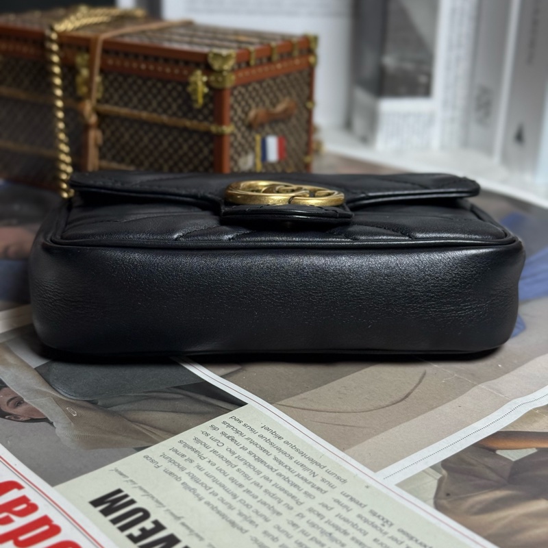 (可可愛愛😍)Gucci marmont mini 金鏈斜背包-5