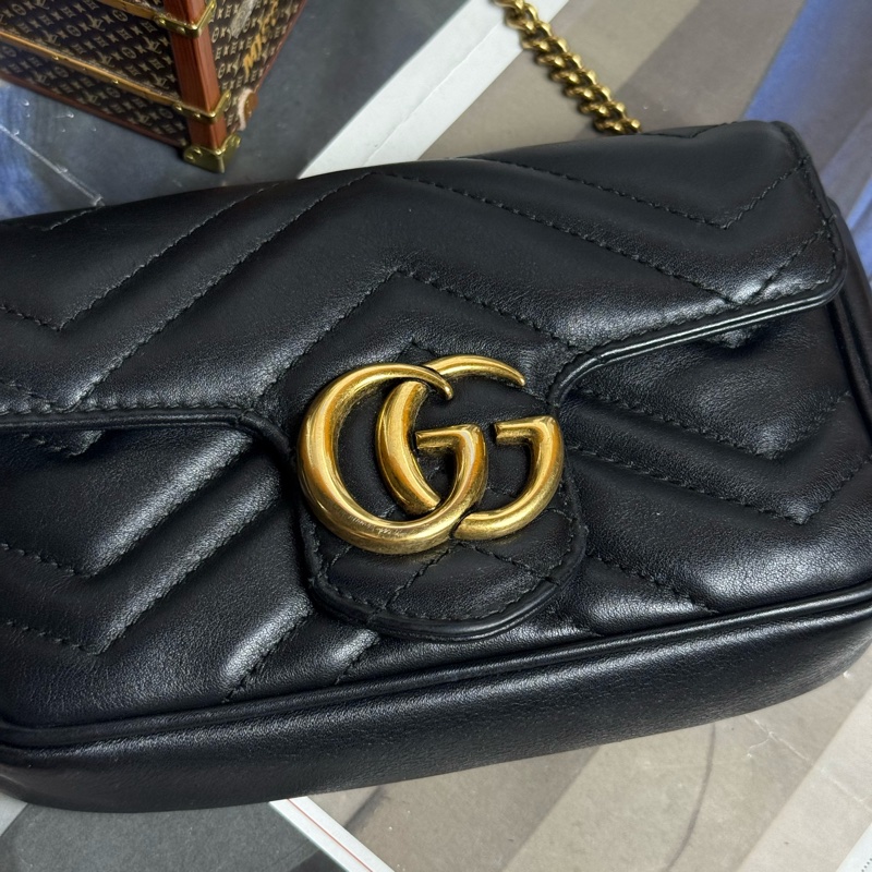 (可可愛愛😍)Gucci marmont mini 金鏈斜背包-6