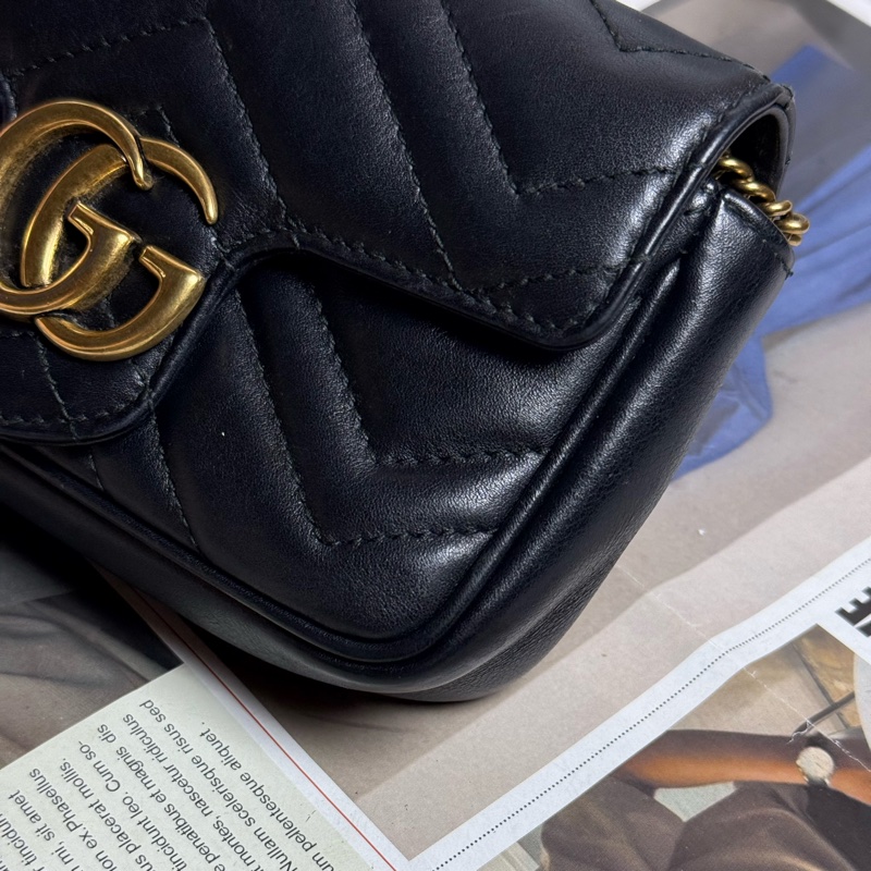 (可可愛愛😍)Gucci marmont mini 金鏈斜背包-7