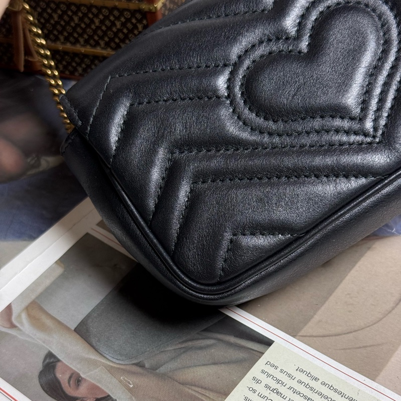 (可可愛愛😍)Gucci marmont mini 金鏈斜背包-10