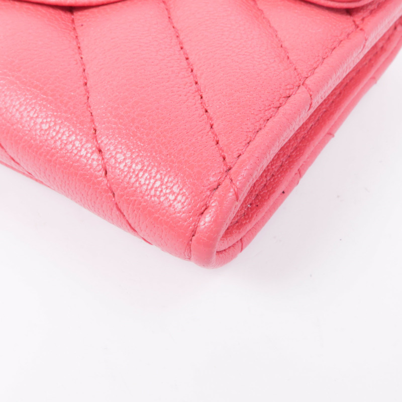 CHANEL 牛皮皮革2.55 Card Case金扣卡片套-6