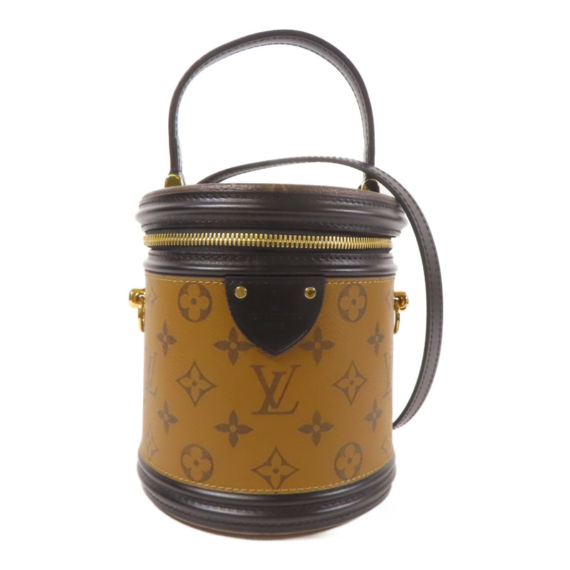 LOUIS VUITTON Monogram Reverse Cannes金扣手挽肩背兩用袋-0