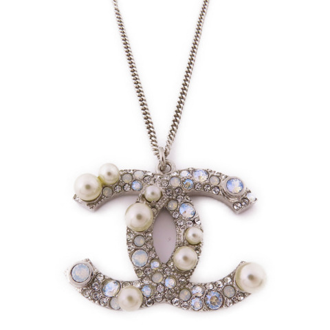 CHANEL 金屬/水晶Necklace項鍊