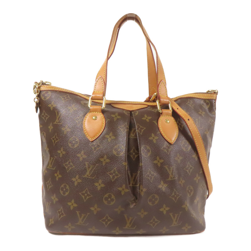 LOUIS VUITTON Monogram Palermo PM金扣手挽肩背兩用袋-0