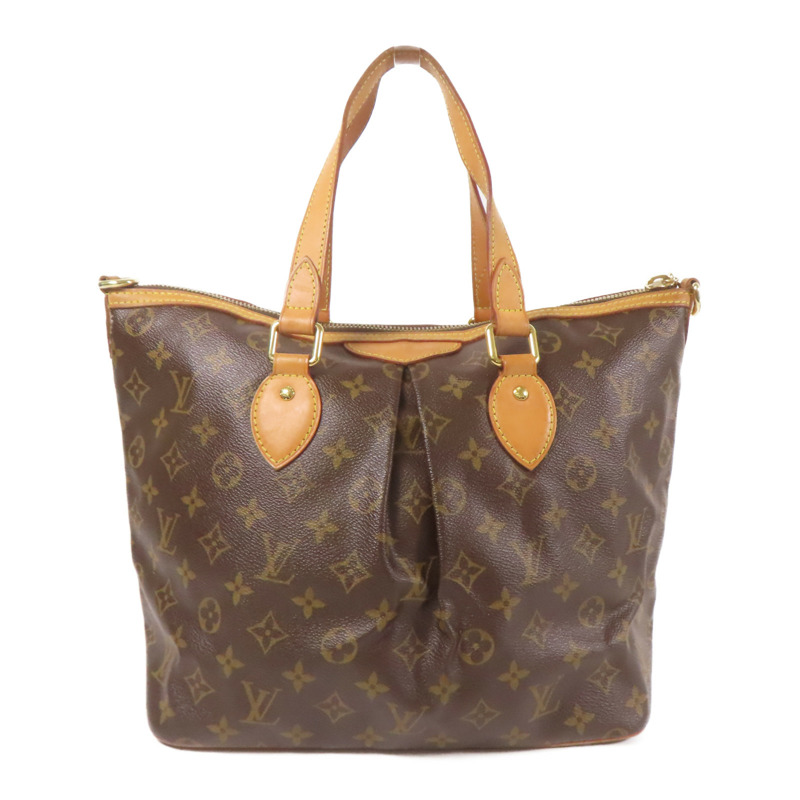 LOUIS VUITTON Monogram Palermo PM金扣手挽肩背兩用袋-1