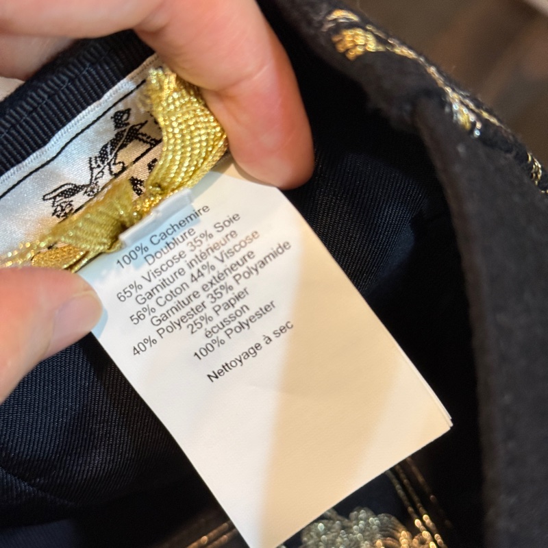95新以上✨有夠好看🤩Hermes超級帥的帽子 愛馬仕 100% 克什米爾羊毛 鴨舌帽 棒球帽-11