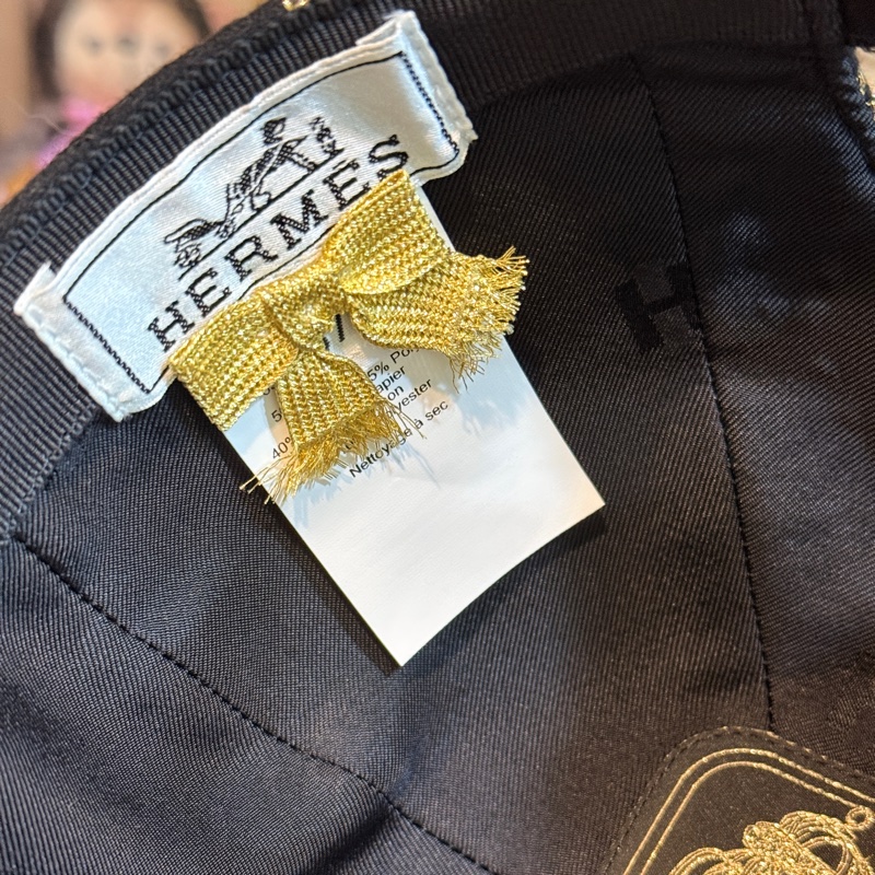 95新以上✨有夠好看🤩Hermes超級帥的帽子 愛馬仕 100% 克什米爾羊毛 鴨舌帽 棒球帽-12