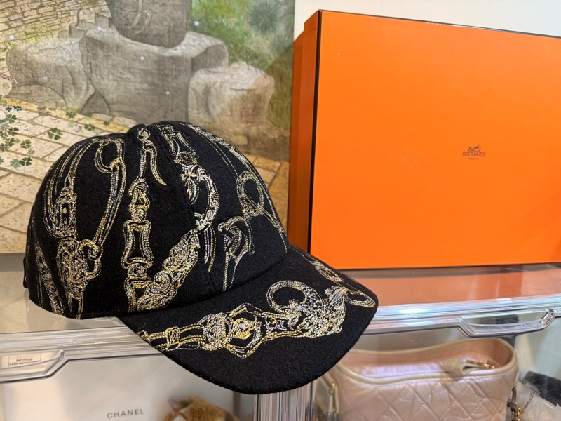 95新以上✨有夠好看🤩Hermes超級帥的帽子 愛馬仕 100% 克什米爾羊毛 鴨舌帽 棒球帽-19