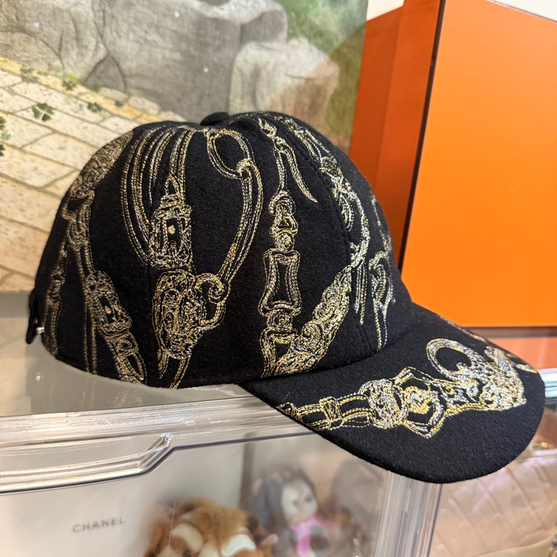 95新以上✨有夠好看🤩Hermes超級帥的帽子 愛馬仕 100% 克什米爾羊毛 鴨舌帽 棒球帽-20