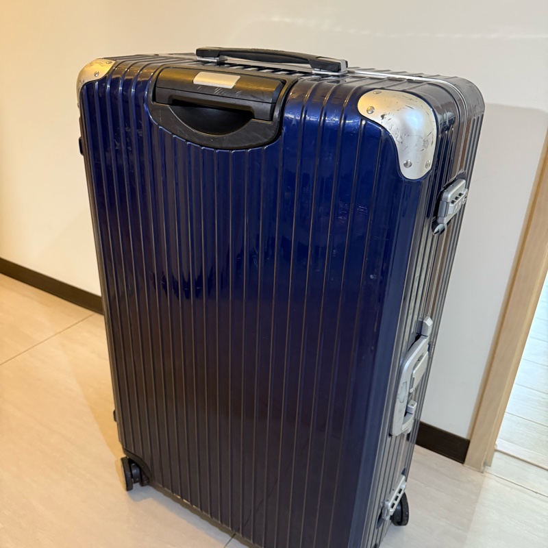 Rimowa 半鋁合金 32吋行李箱 寶藍色HYBRID Check-In L-1