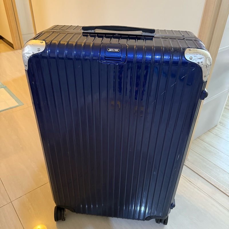 Rimowa 半鋁合金 32吋行李箱 寶藍色HYBRID Check-In L-9