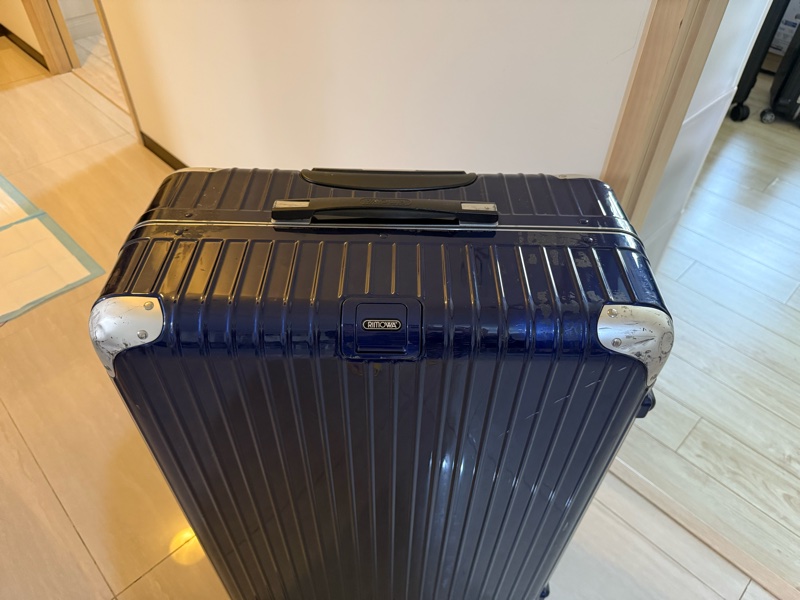 Rimowa 半鋁合金 32吋行李箱 寶藍色HYBRID Check-In L-10