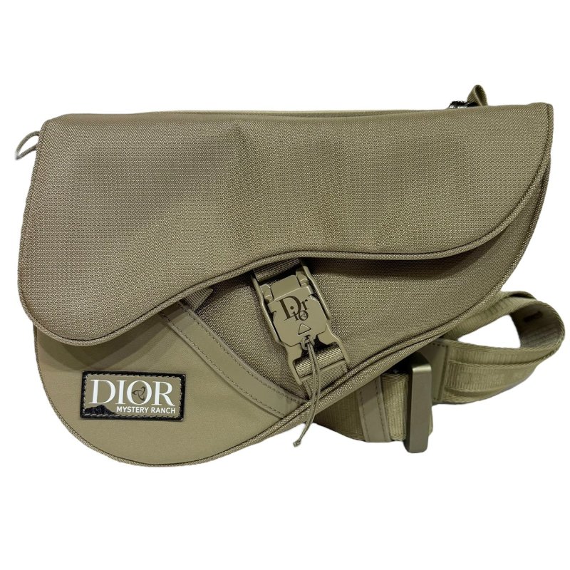 【美收精品】DIOR 綠色磁扣馬鞍斜背包 2-349-0