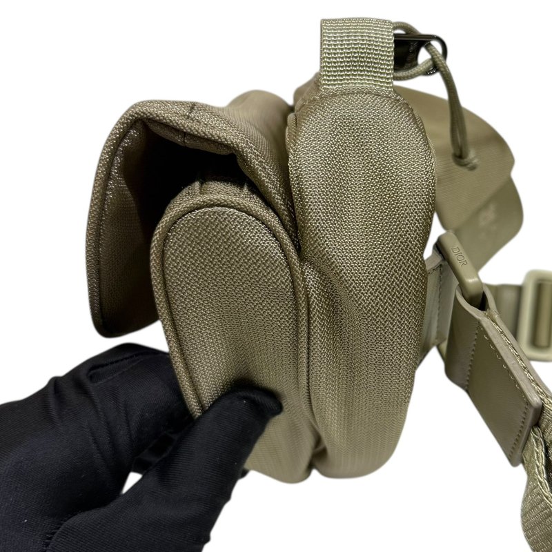 【美收精品】DIOR 綠色磁扣馬鞍斜背包 2-349-3