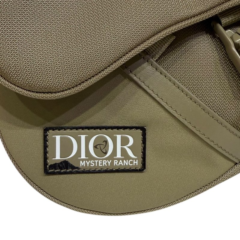 【美收精品】DIOR 綠色磁扣馬鞍斜背包 2-349-6