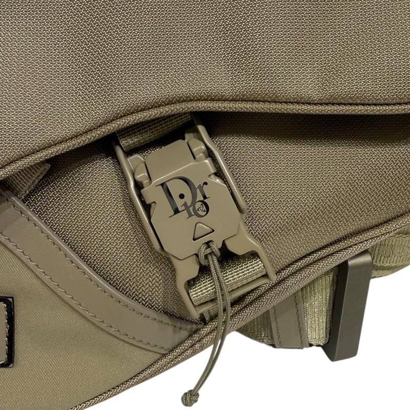 【美收精品】DIOR 綠色磁扣馬鞍斜背包 2-349-7