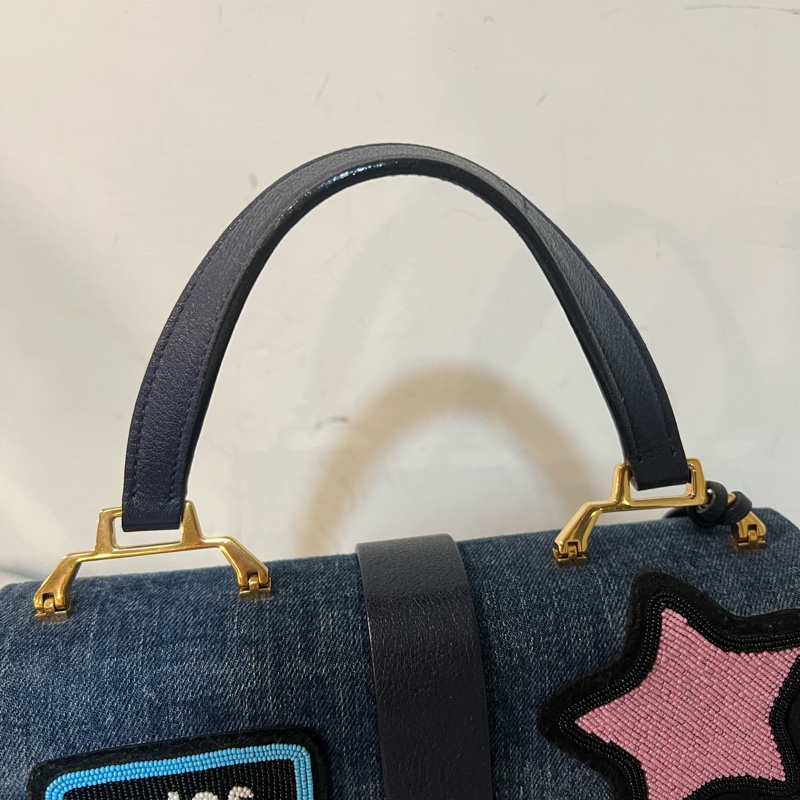ෆ Miu miu 牛仔斜背翻面兩用包 Y2K 千禧必備🦄-10