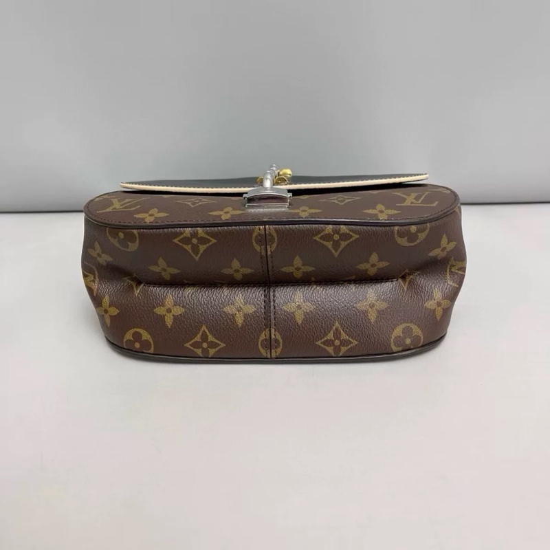 #近新閒置 #限量秀款 Lv chain it黑棕馬鞍鎖頭郵差包🉑斜挎/肩背/手提-12