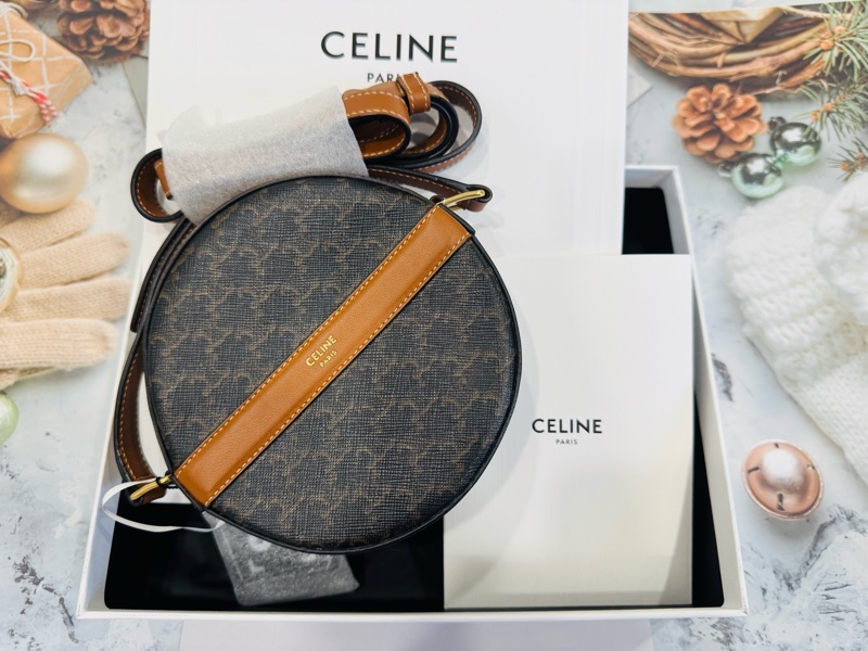 全新正品 Celine圓餅包 卡包斜背包-0