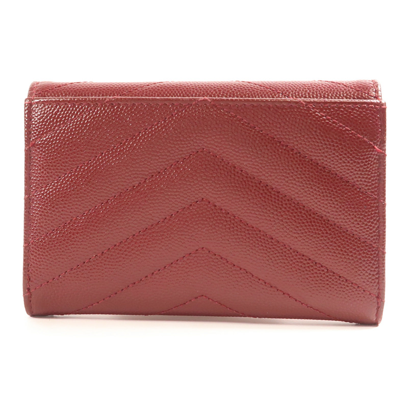 SAINT LAURENT 牛皮皮革Card Case銀扣卡片套-1