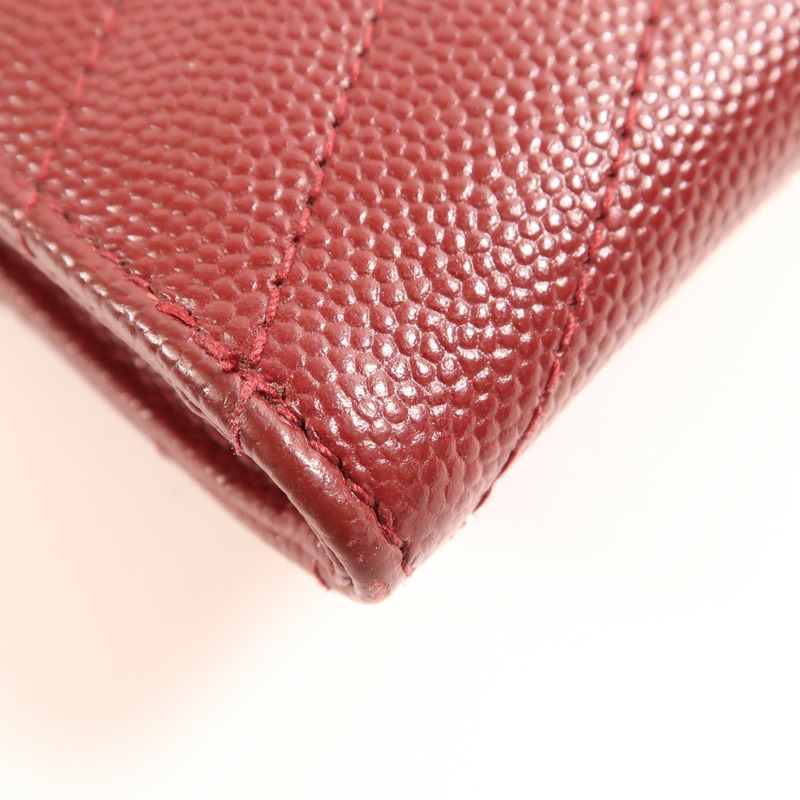 SAINT LAURENT 牛皮皮革Card Case銀扣卡片套-10