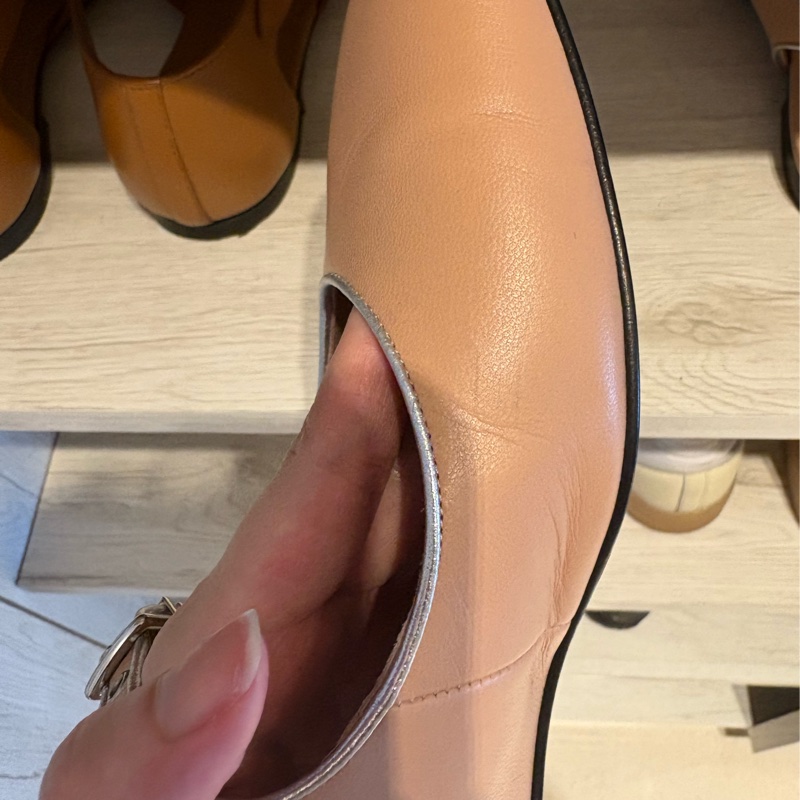 （9成新）愛馬仕Hermes 瑪莉珍鞋 芭蕾舞鞋 粉色-9