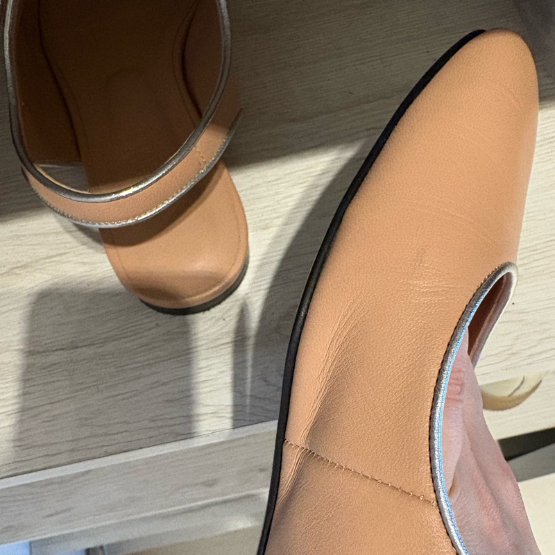 （9成新）愛馬仕Hermes 瑪莉珍鞋 芭蕾舞鞋 粉色-10