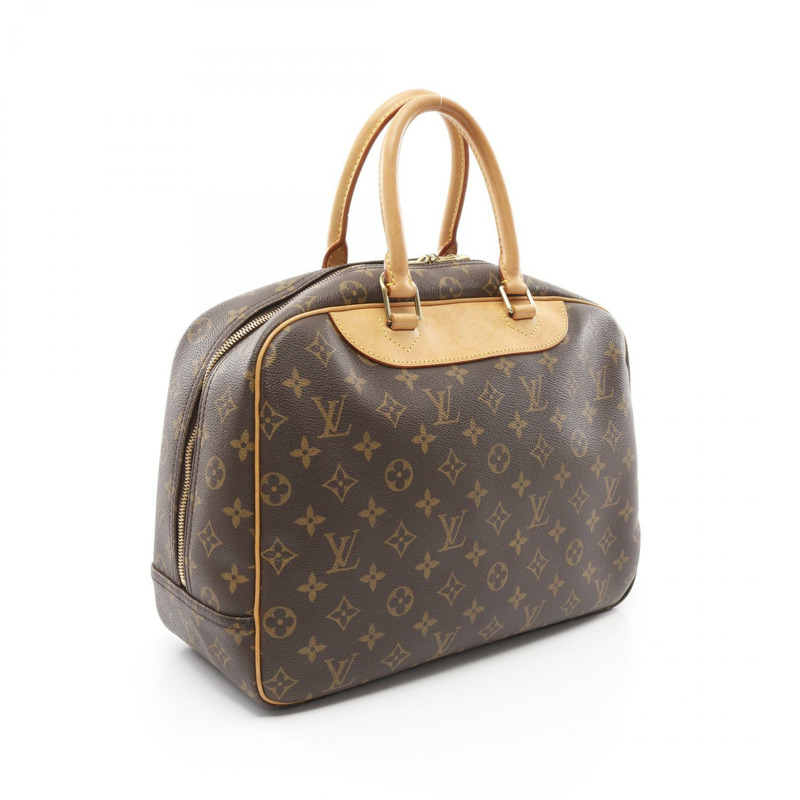 LOUIS VUITTON Deauville Bowling Vanity 手提包 M47270 Monogram 棕色 二手 女款-1