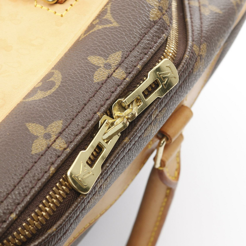 LOUIS VUITTON Deauville Bowling Vanity 手提包 M47270 Monogram 棕色 二手 女款-9