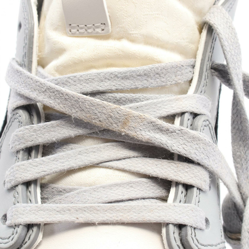 Dior × NIKE Air Jordan 1 高筒運動鞋皮革灰白二手女款美碼 8.5-9
