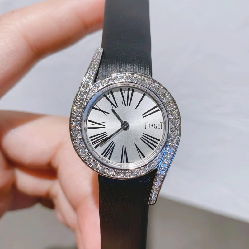 伯爵Limelight gala系列G0A42150白金原鑲鑽石英女表-0
