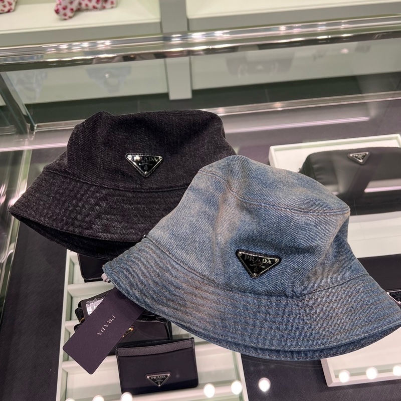Prada denim fisher hats 水洗牛仔漁夫帽-1