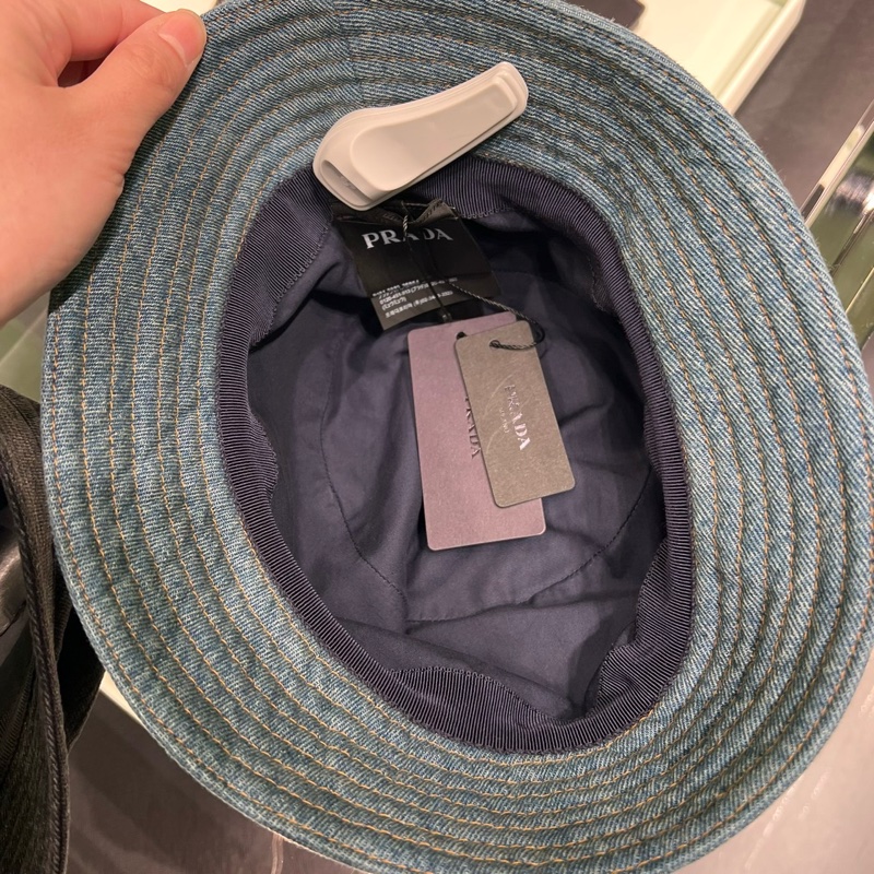 Prada denim fisher hats 水洗牛仔漁夫帽-5