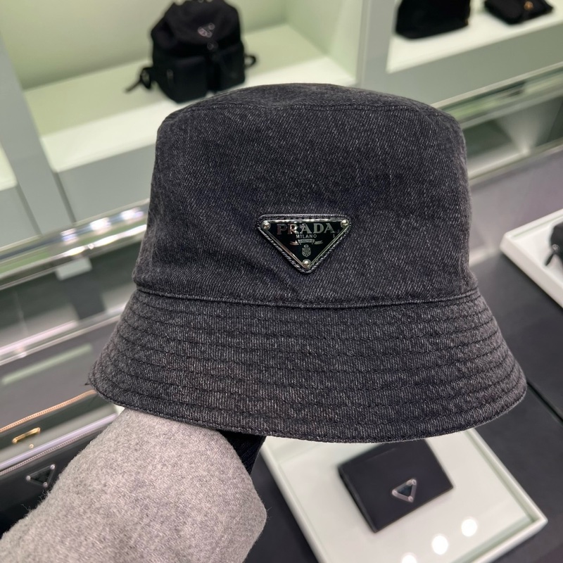 Prada denim fisher hats 水洗牛仔漁夫帽-8