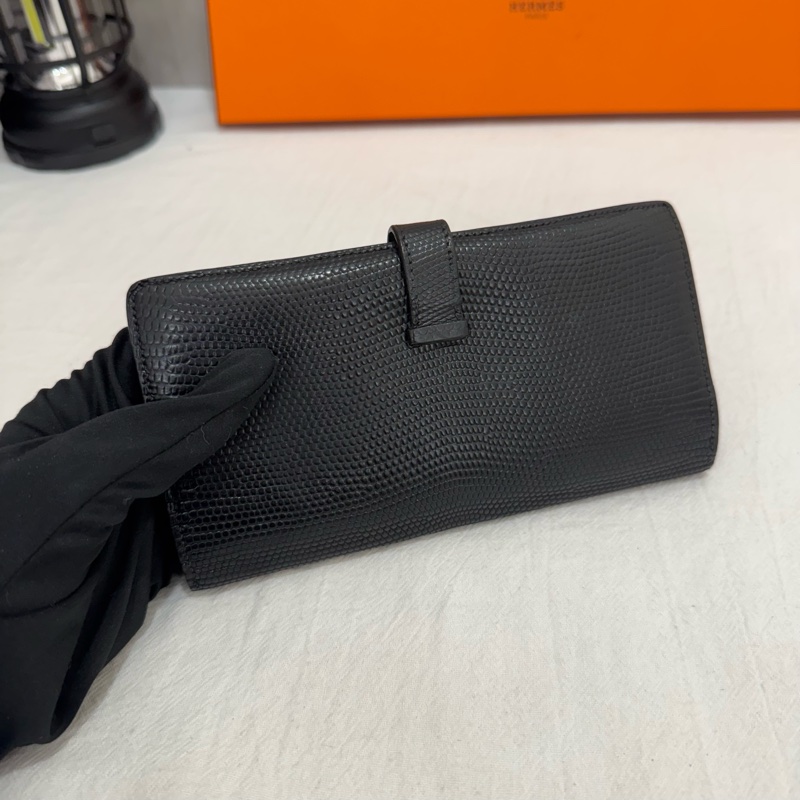 Hermès 蜥蜴皮Bears 長夾-5