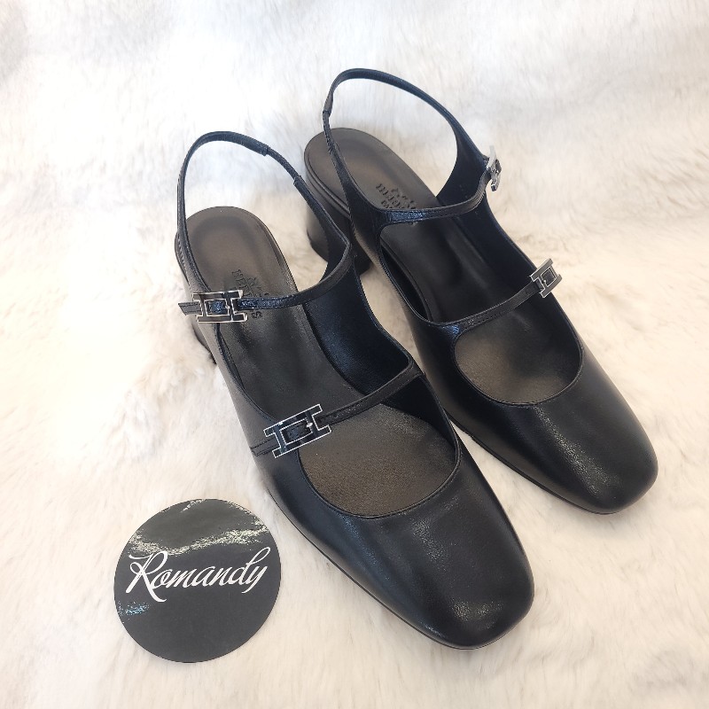 Hermès Jackie 50 高跟鞋 瑪莉珍鞋 38.5-0
